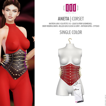 Second Life Marketplace - [ADD] Aneta Corset - Red